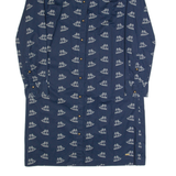 TOMMY HILFIGER Boats Womens Shirt Dress Blue Long Sleeve Knee Length XS