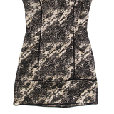 COAST Womens Bodycon Dress Black Striped Sleeveless Short UK 10