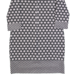 PHASE EIGHT Womens Bodycon Dress Grey Polka Dot Long Sleeve Knee Length UK 12