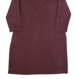 HOBBS LONDON Womens Pencil Dress Purple Long Sleeve Knee Length UK 16