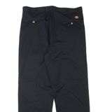 DICKIES Womens Trousers Black Regular Straight W34 L30
