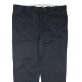 DICKIES Mens Trousers Black Regular Tapered W46 L32