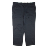 DICKIES Mens Trousers Black Regular Tapered W46 L32