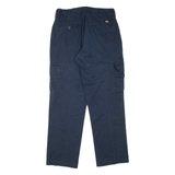 DICKIES Mens Trousers Blue Regular Straight W32 L32