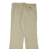 DICKIES Womens Trousers Beige Regular Flared W32 L30