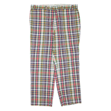 LAUREN RALPH LAUREN Check Womens Trousers Green Regular Tapered W36 L30