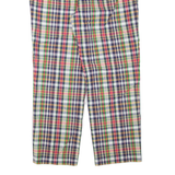 LAUREN RALPH LAUREN Check Womens Trousers Green Regular Tapered W36 L30