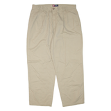 CHAPS Mens Trousers Beige Regular Tapered W36 L32