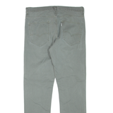 LEVI'S Mens Trousers Green Regular Skinny W33 L32