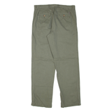 TOMMY HILFIGER Mens Trousers Green Regular Straight W33 L32