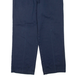 DICKIES Mens Trousers Blue Regular Straight W32 L26