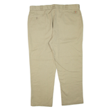 DICKIES Mens Trousers Beige Regular Tapered W42 L30