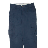DICKIES Cargo Mens Trousers Blue Regular Straight W30 L30