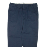 DICKIES Mens Trousers Blue Regular Tapered W40 L30