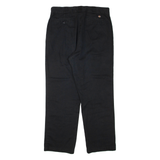 DICKIES Womens Trousers Black Regular Straight W34 L30