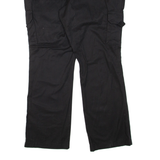 DICKIES Cargo Mens Trousers Black Regular Flared W40 L32