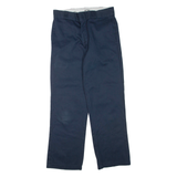 DICKIES Mens Trousers Blue Regular Straight W30 L30