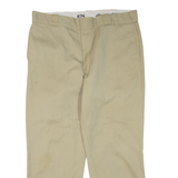DICKIES Mens Trousers Beige Regular Tapered W38 L29