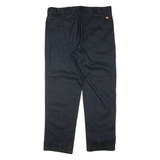 DICKIES Mens Trousers Black Regular Tapered W40 L32