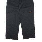 DICKIES Mens Trousers Black Loose Straight W36 L30