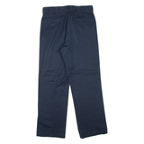 DICKIES Mens Trousers Blue Regular Straight W32 L30
