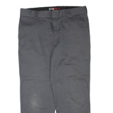 DICKIES Mens Trousers Grey Regular Tapered W38 L30