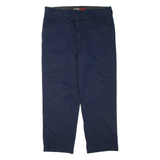 DICKIES Mens Trousers Blue Regular Tapered W38 L30