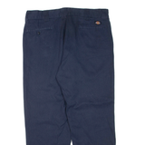 DICKIES Mens Trousers Blue Regular Tapered W38 L30