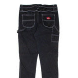 DICKIES Womens Trousers Black Regular Tapered W30 L32