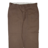 DICKIES Mens Trousers Brown Regular Tapered W38 L28