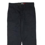 DICKIES Mens Trousers Black Regular Straight W38 L32
