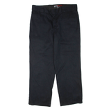 DICKIES Mens Trousers Black Regular Straight W38 L32