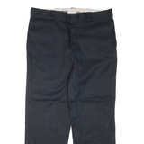 DICKIES Mens Trousers Black Regular Tapered W36 L30