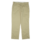 DICKIES Womens Trousers Beige Regular Straight W36 L32