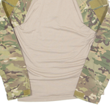 Camo Mens Sweatshirt Green 1/4 Zip S