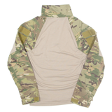 Camo Mens Sweatshirt Green 1/4 Zip S