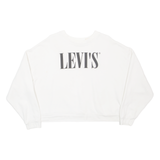 LEVI'S Cropped Womens Sweatshirt Cream L