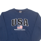 ONE DC USA Washington DC Mens Sweatshirt Blue USA M