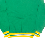 RUSSELL ATHLETIC Fraternity Mens Sweatshirt Green V-Neck USA S