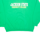 MV SPORT Jackson State Community College Mens Sweatshirt Green USA XL