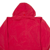 TIMBERLAND Mens Jacket Red Nylon Hooded XL