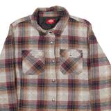 DICKIES Insulated Womens Quilted Jacket Red Check L