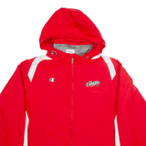 CHAMPION Mesh Lined Bishop Cavaliers Mens Jacket Red USA Hooded XL