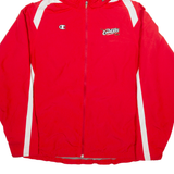 CHAMPION Mesh Lined Bishop Cavaliers Mens Jacket Red USA Hooded XL