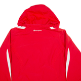 CHAMPION Mesh Lined Bishop Cavaliers Mens Jacket Red USA Hooded XL