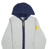 TIMBERLAND Mens Track Jacket Grey 90s Hooded M