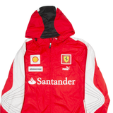 PUMA Mesh Lined Mens Jacket Red Hooded L
