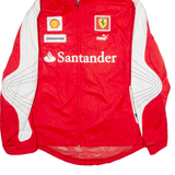 PUMA Mesh Lined Mens Jacket Red Hooded L