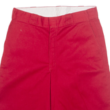 DICKIES Mens Workwear Shorts Red M W34