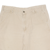 CARHARTT Carpenter Style Mens Workwear Shorts Beige XL W38